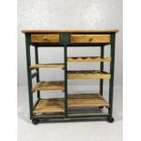 Modern wooden kitchen trolley