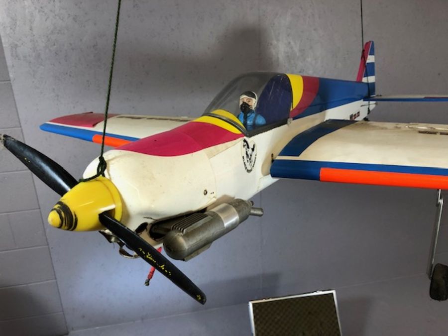 Collection of model airplanes and equipment, to include four planes (one boxed), controllers, - Image 5 of 13