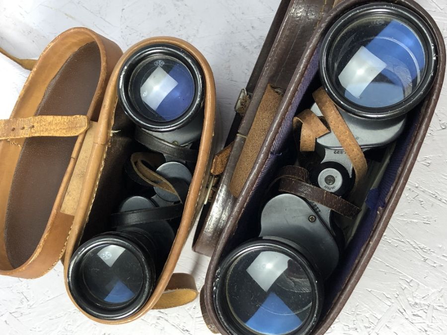 Two pairs of vintage Binoculars, by Kershaw and Concord, cased - Image 4 of 4