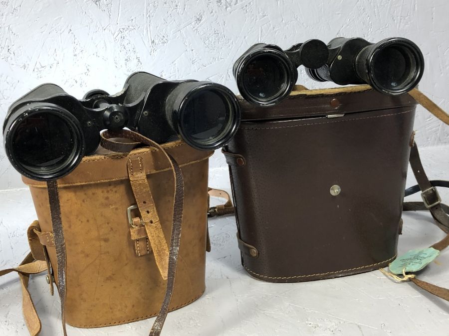 Two pairs of vintage Binoculars, by Kershaw and Concord, cased - Image 2 of 4