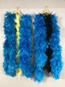 Costume / textile interest: Collection of six feather boas