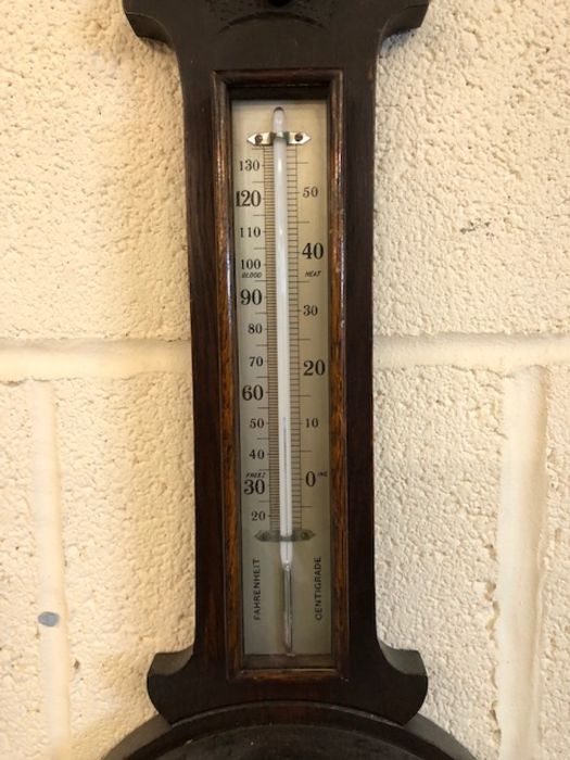 Aneroid barometer by W. J. Carroll, approx 79cm in length - Bild 3 aus 4