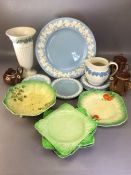 Collection of China to include Wedgwood, Apilco coffee pots, Royal Worcester tea pot, Crown Devon