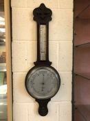 Aneroid barometer by W. J. Carroll, approx 79cm in length