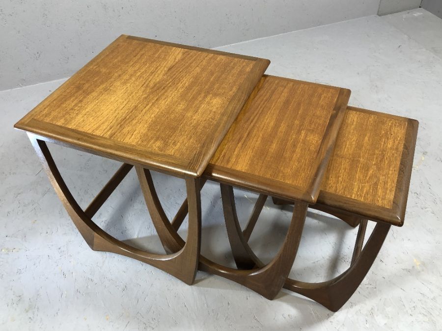 Mid Century next of three tables - Image 4 of 4