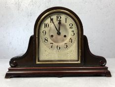Mantel clock by Badische, Black Forest, c.1930s, gongs on the hour and half hour, restored 2019