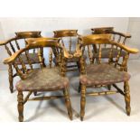 Set of five captain's style chairs (A/F)