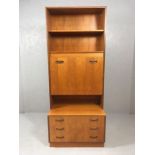 G-Plan Mid Century sideboard/drinks cabinet with drop down front, mirrored interior and three