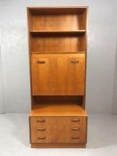 G-Plan Mid Century sideboard/drinks cabinet with drop down front, mirrored interior and three