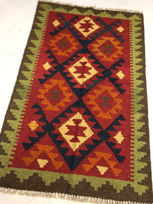 Maimana Kilim rug, approx 124cm x 80cm