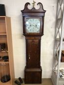 Eight day longcase clock by Josiah Twyford of Manchester (working from 1792 - 1822), restored