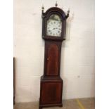 30 hour chain-driven longcase clock by William Davey of West Street, Tavistock, Devon,1856. Dial