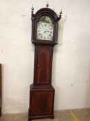 30 hour chain-driven longcase clock by William Davey of West Street, Tavistock, Devon,1856. Dial