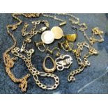 Collection of scrap 8ct Gold items total weight approx 18.5g