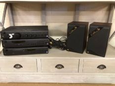 Stereo system consisting of separates by ARCAM Alpha 7: amplifier, tuner, CD player and a pair of