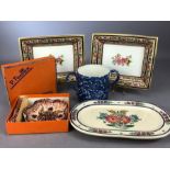 Small collection of ceramics to include a boxed Quimper Ware dish and knife and small plate, a