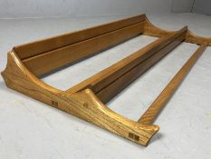 ERCOL wall hanging plate rack, approx 97cm x 45cm tall