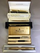 Collection of modern and vintage pens to include CROSS, Wyvern & Parker