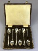 Silver hallmarked set of six teaspoons Sheffield by Fry & Wigfull Ltd