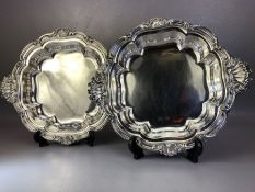 Pair of Victorian Silver Salvers for "Hunt & Roskell Late Storr Mortimer & Hunt" engraved to base