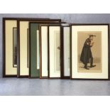 VINCENT BROOKS, DAY & SON; a collection of seven framed Vanity Fair Spy prints