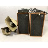 Sound Equipment: Pair of vintage 20th Century Wharfdale teak cased Linton 2 stereo speakers,
