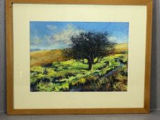 FAVELL BEVAN-ARTI, pastel of a Dartmoor Landscape, approx 35cm x 25cm, signed and dated lower left
