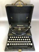 Vintage Smith Premier Home Portable typewriter in travel case