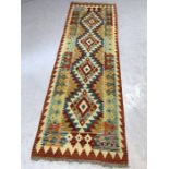 Chobi Kilim runner, approx 198cm x 64cm