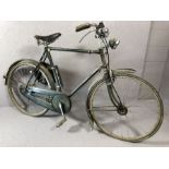Vintage Gents Raleigh bike with bell, Brooks saddle and rod brakes
