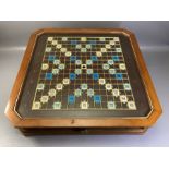 Rock and Roll / Music interest: 'The Collectors Edition' Scrabble board in presentation case with