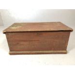 Vintage blanket box / chest, approx 85cm x 46cm x 37cm tall