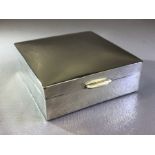 Indian Silver 935 Cigarette box marked for J. Manikrai & Sons approx 8.5cm square