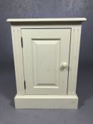 Modern pine painted cupboard or bedside approx 55x32x75cm