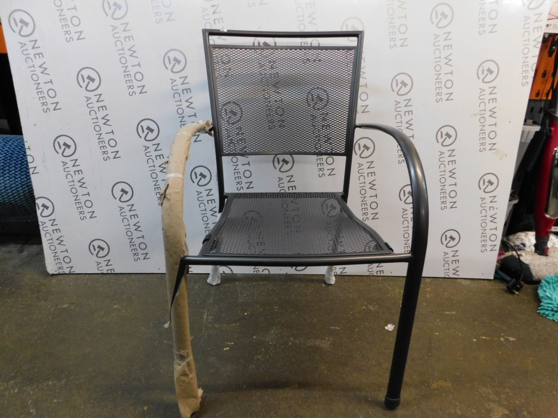 1 METAL GARDEN STACKING BISTRO CHAIR RRP Â£49.99