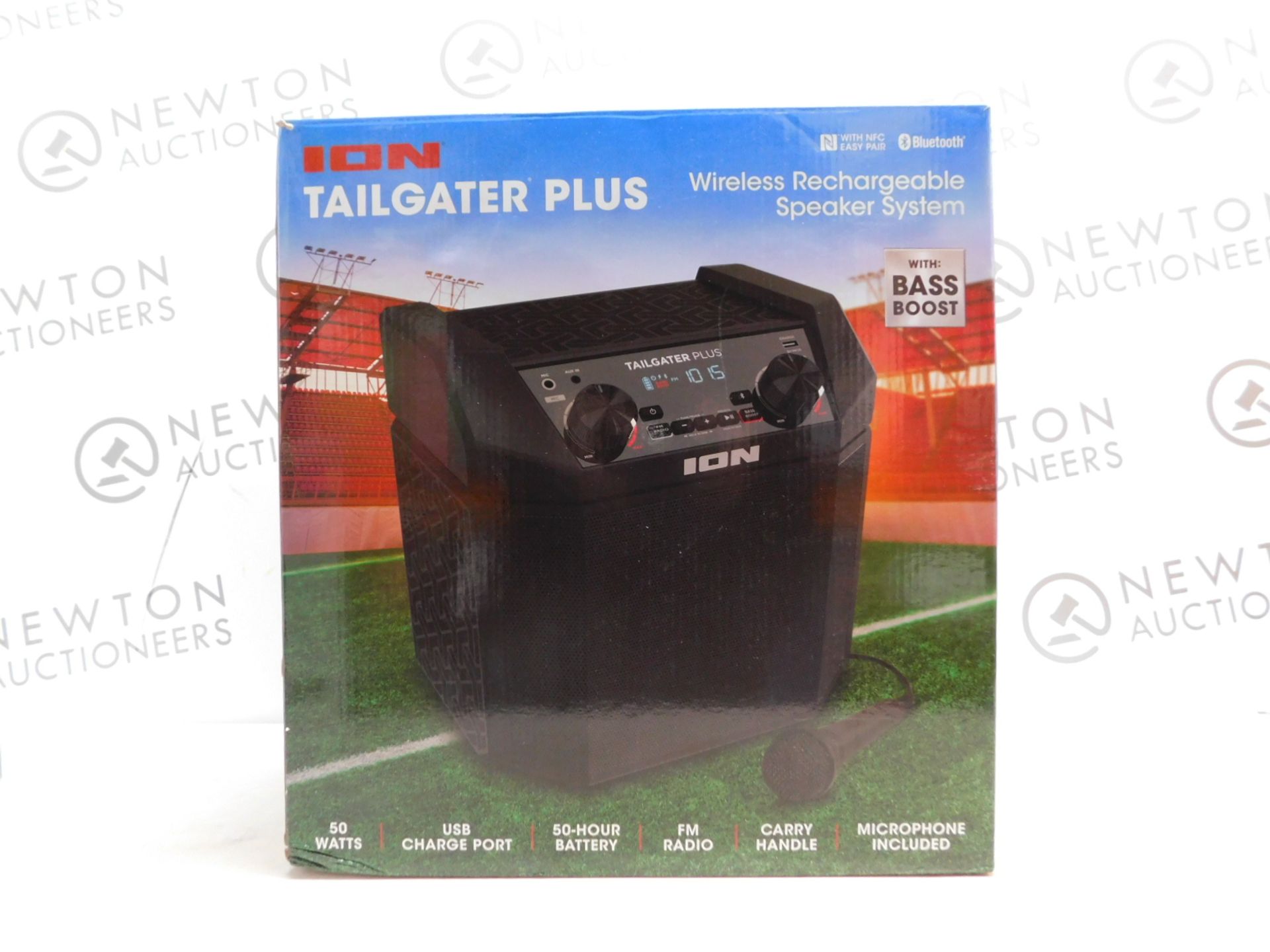 1 BOXED ION TAILGATER PLUS WIRELESS RECHARGEABLE PORTABLE SPEAKER SYSTEM RRP Â£129