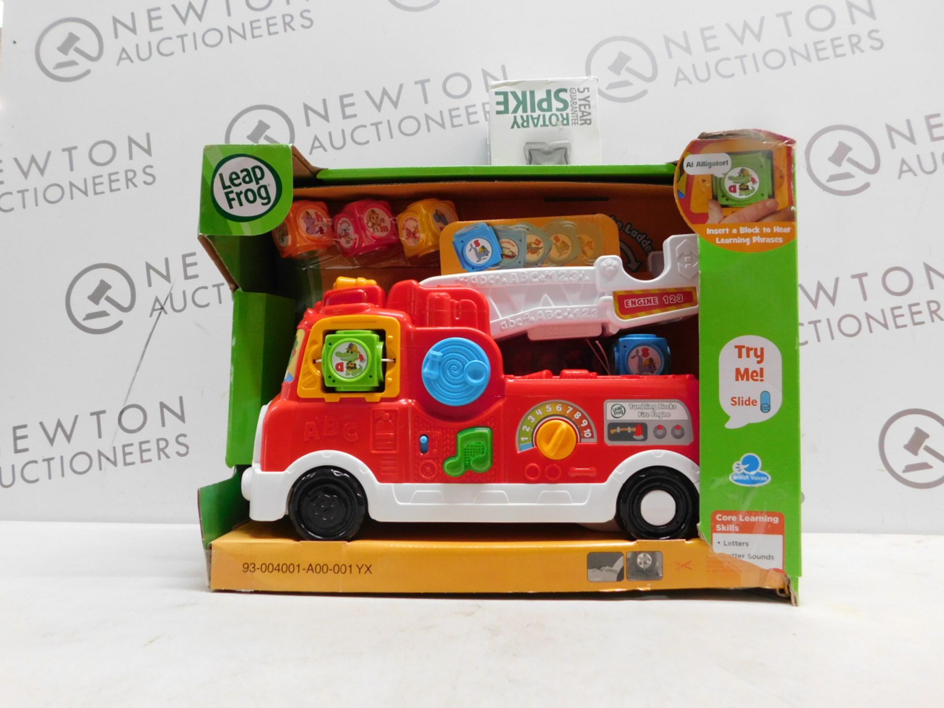 1 BOXED LEAPFROG TUMBLING BLOCKS FIRE ENGINE RRP Â£29