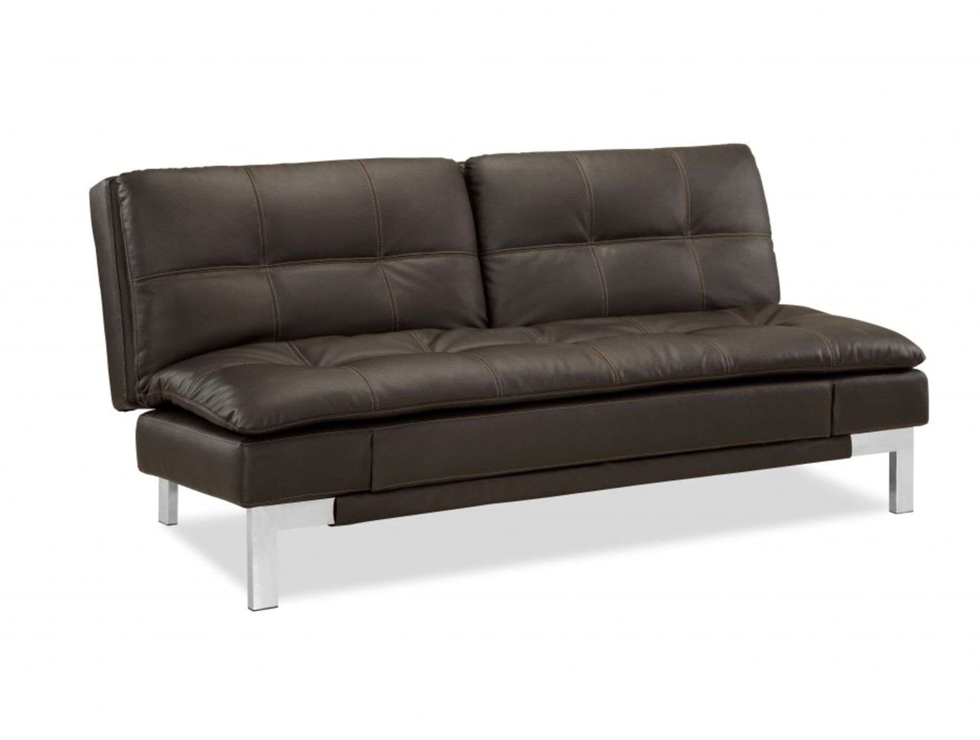 1 LIFESTYLE SOLUTIONS DARK BROWN BONDED EURO LOUNGER RRP Â£399 (GENERIC IMAGE GUIDE)