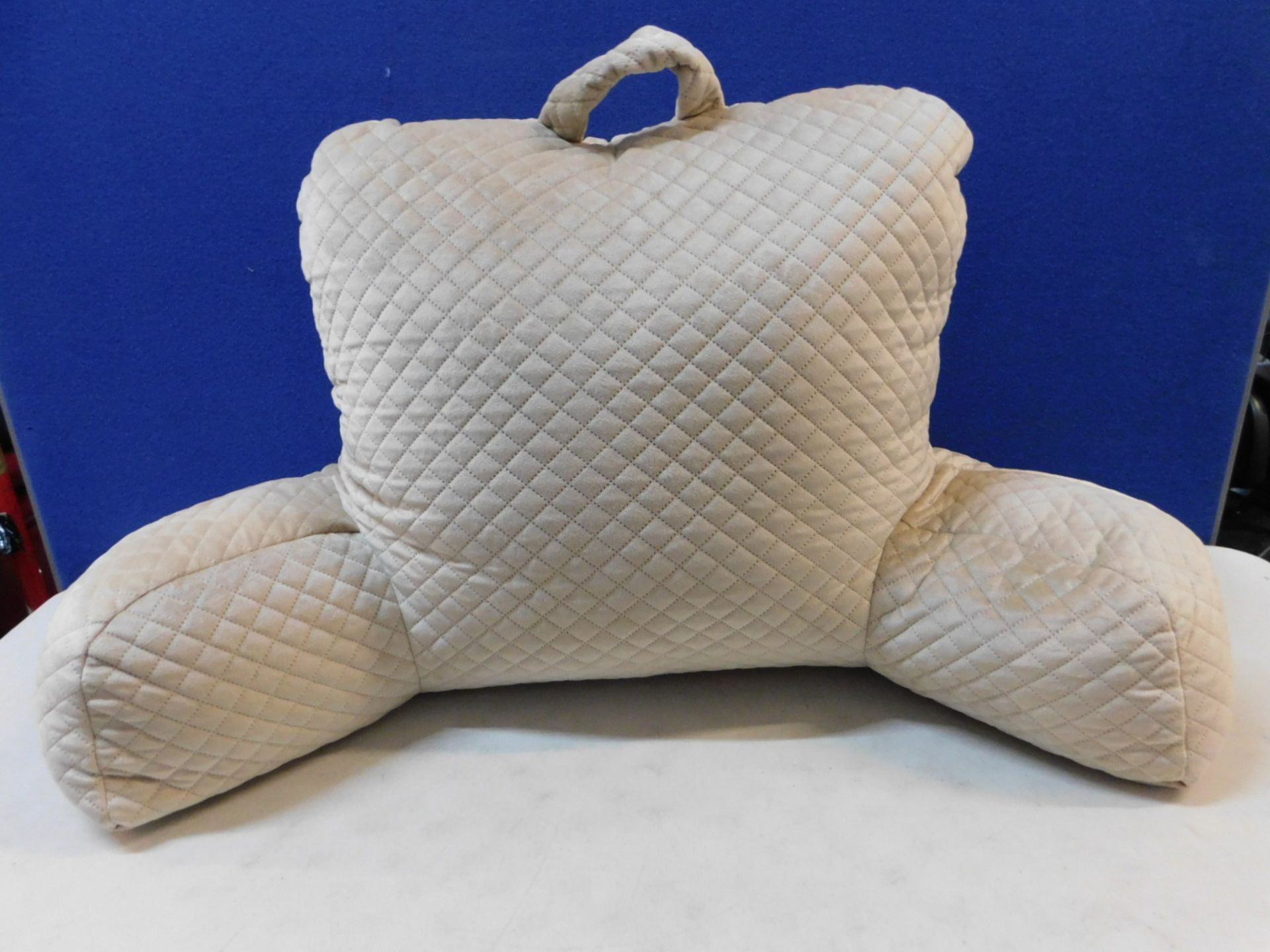 1 ARLEE HOME FASHION LARGE BEIGE BACKREST PILLOW RRP Â£29.99