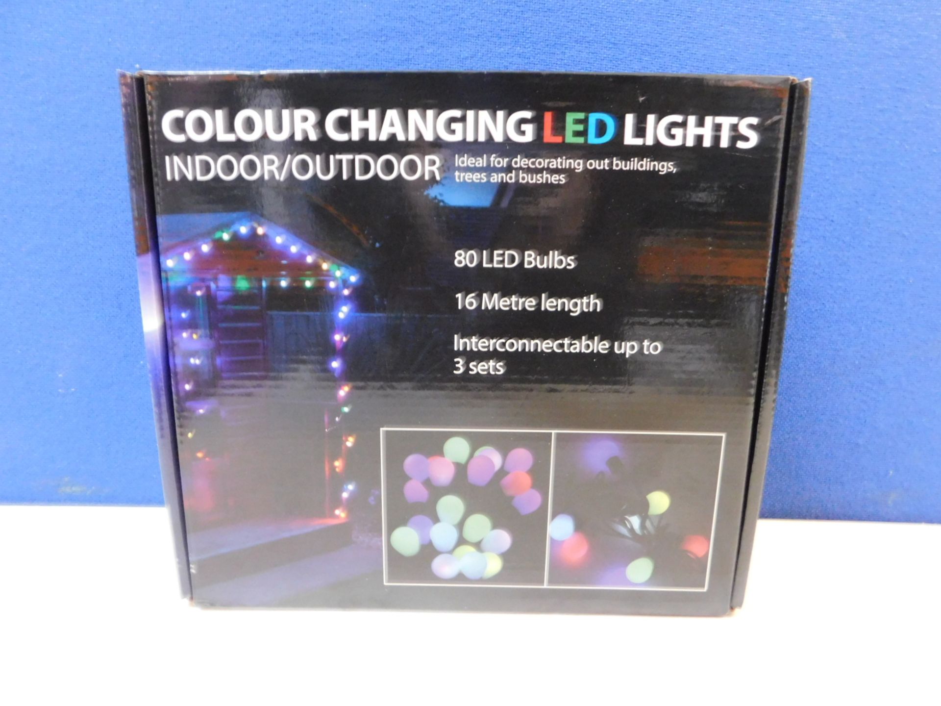 1 BOXED BI-COLOUR CHANGING LED LIGHTS RRP Â£54.99