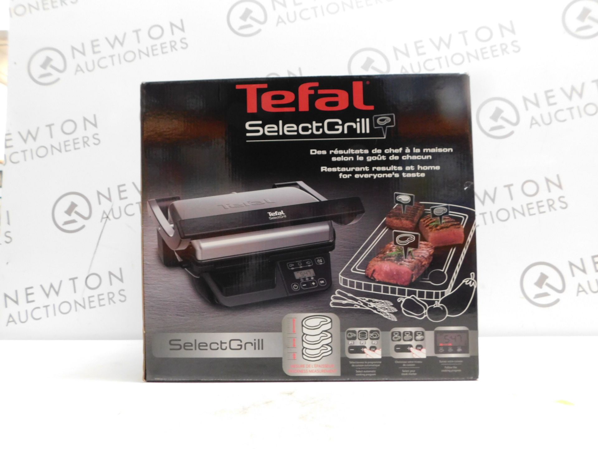 1 BOXED TEFAL SELECT GRILL GC740B40 5 PORTION ELECTRIC HEALTH GRILL RRP Â£199