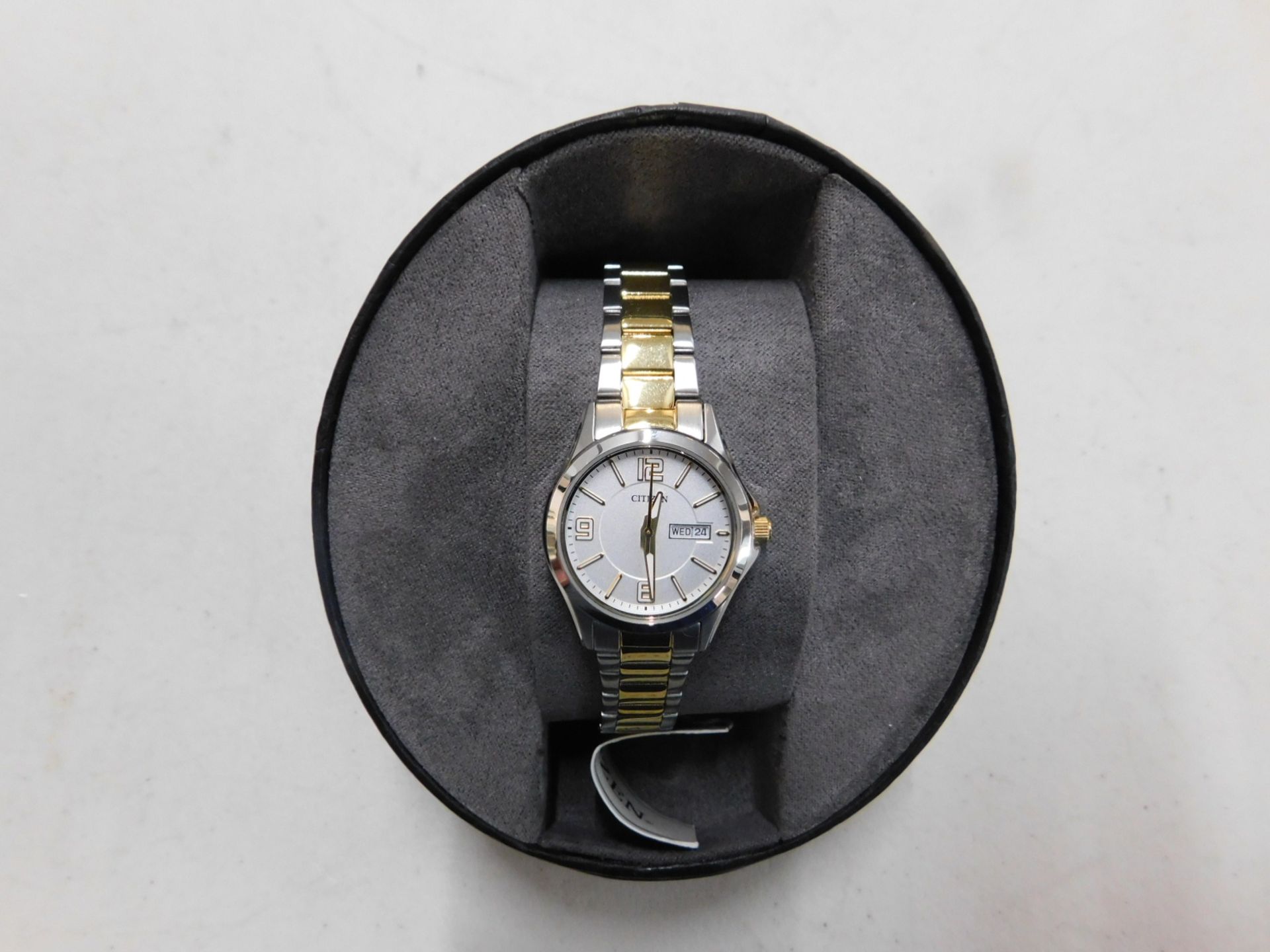 1 BOXED CITIZEN TWO TONE BRACELET LADIES WATCH MODEL EQ0594-58A RRP Â£129.99