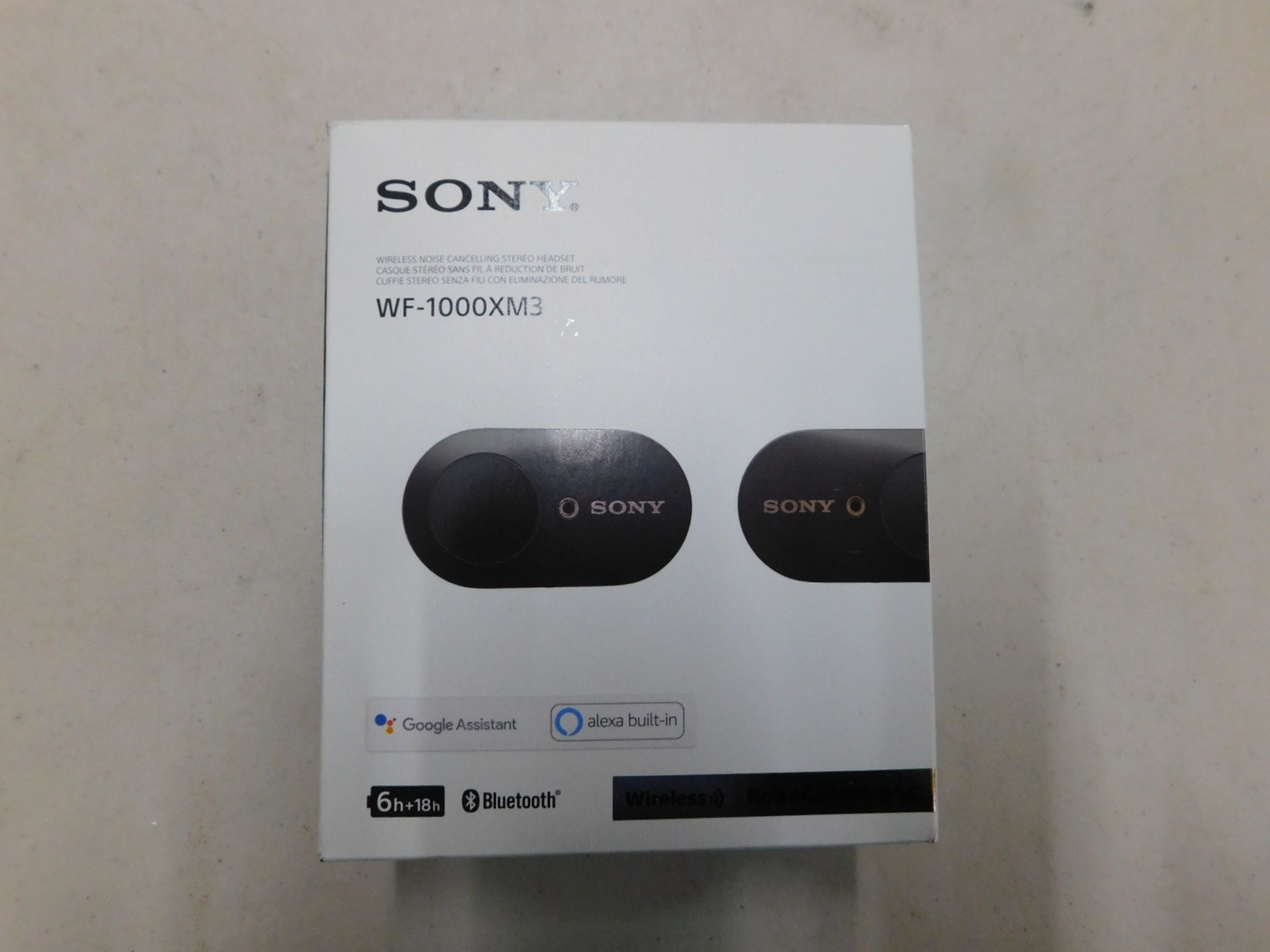 1 BOXED SONY EAR BUDS MODEL WF-1000XM3 RRP Â£229.99