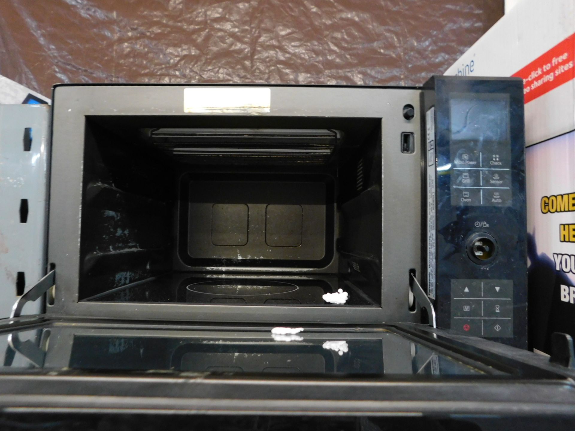 1 PANASONIC NN-DF386B 3-IN-1 1000W 23L BLACK COMBINATION MICROWAVE OVEN RRP Â£279.99