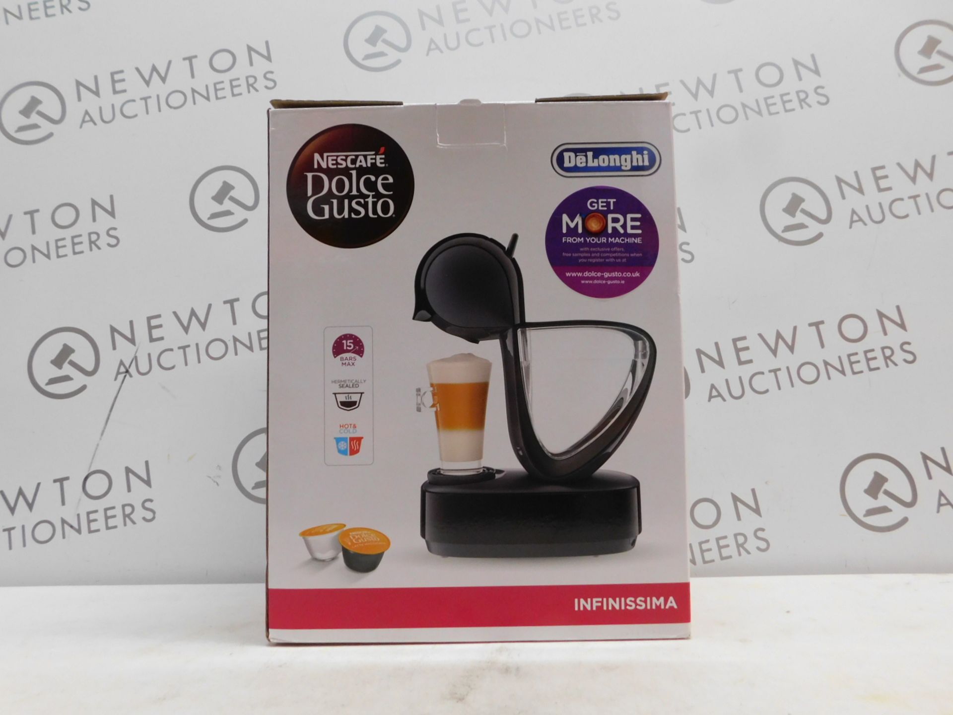 1 BOXED NESCAFE DOLCE GUSTO INFINISSIMA AUTOMATIC COFFEE POD MACHINE BY DELONGHI RRP Â£114.99