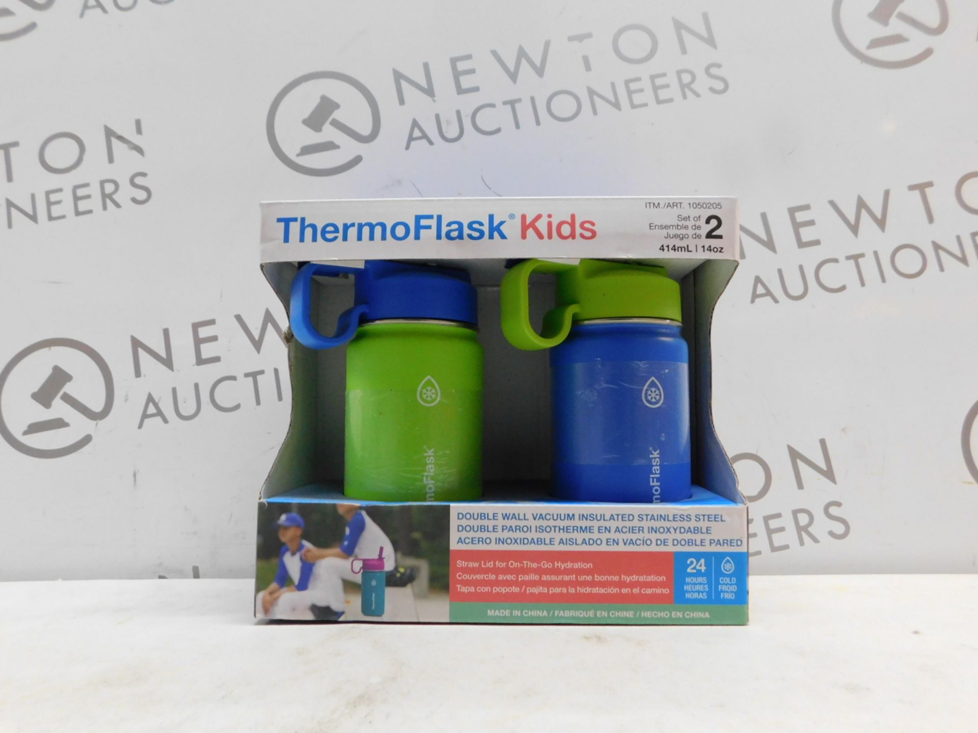 1 BOXED SET OF 2 TAKEYA THERMOFLASK KIDS INSULATED STAINLESS STEEL WATER BOTTLES RRP Â£29.99