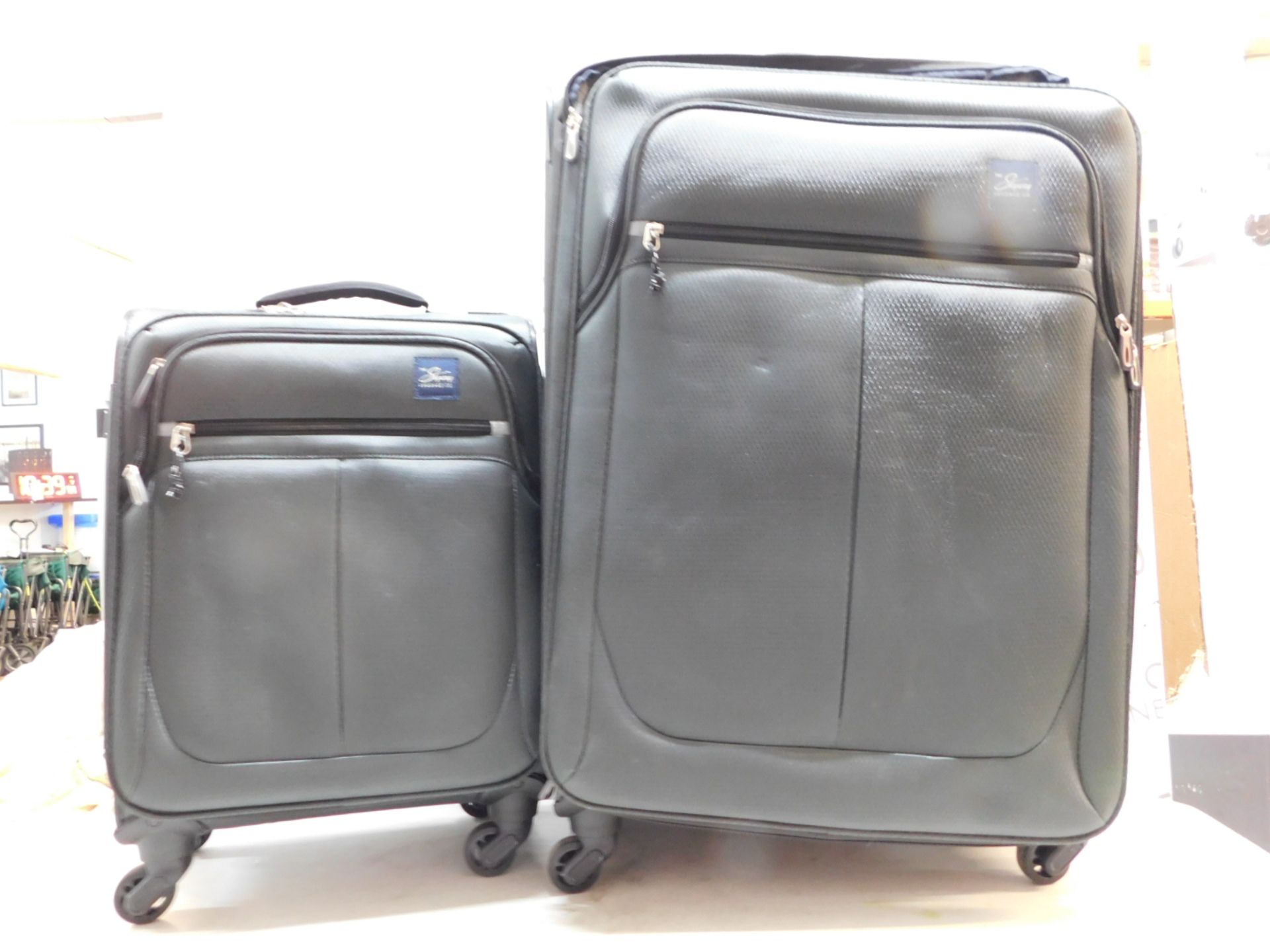 1 SKYWAY CO RICARDO OLYMPIC 2-PIECE SOFTSIDE SUITCASE SET RRP Â£199