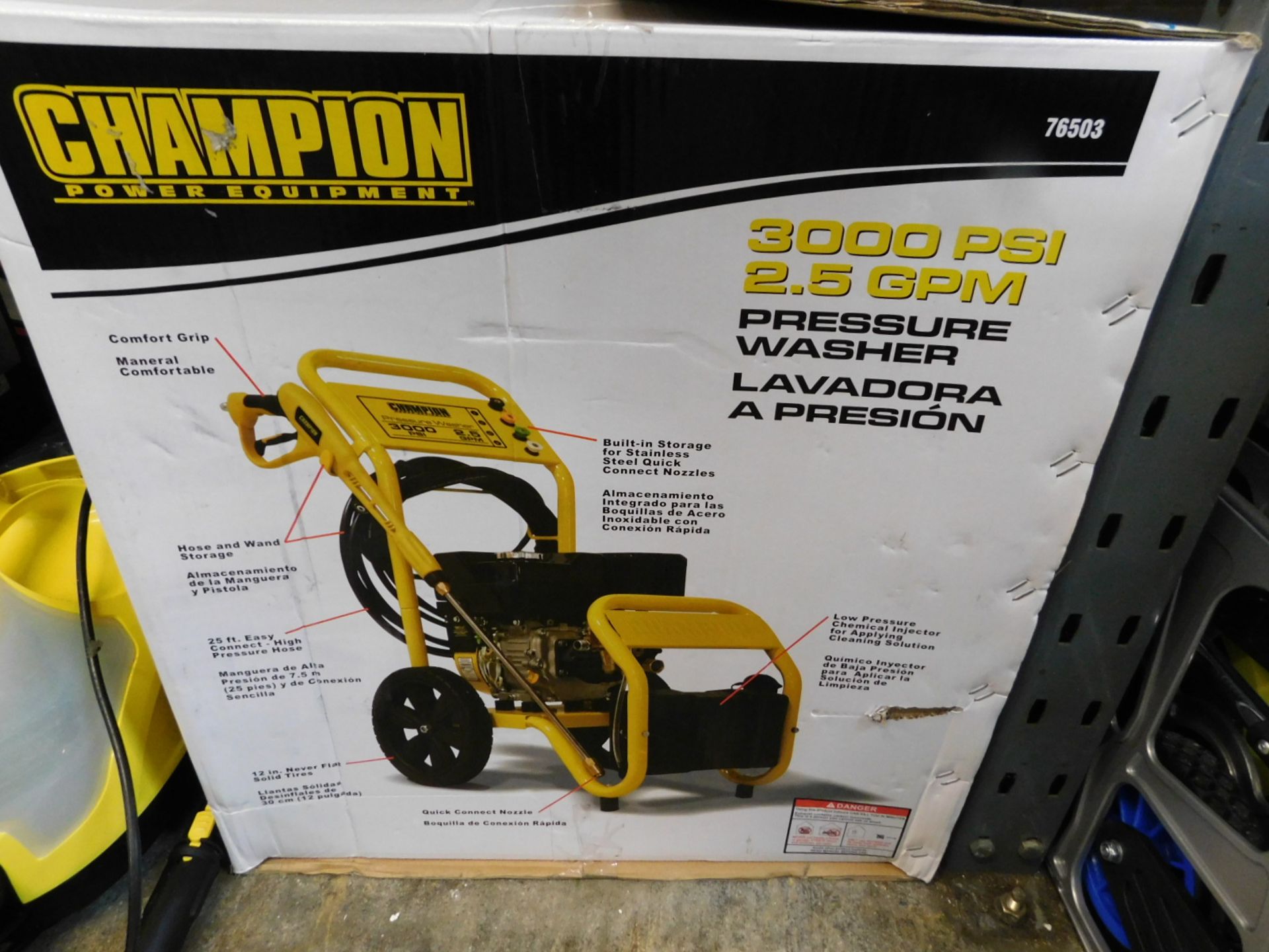 1 BOXED CHAMPION 3000 PSI PETROL HIGH PRESSURE WASHER RRP Â£499