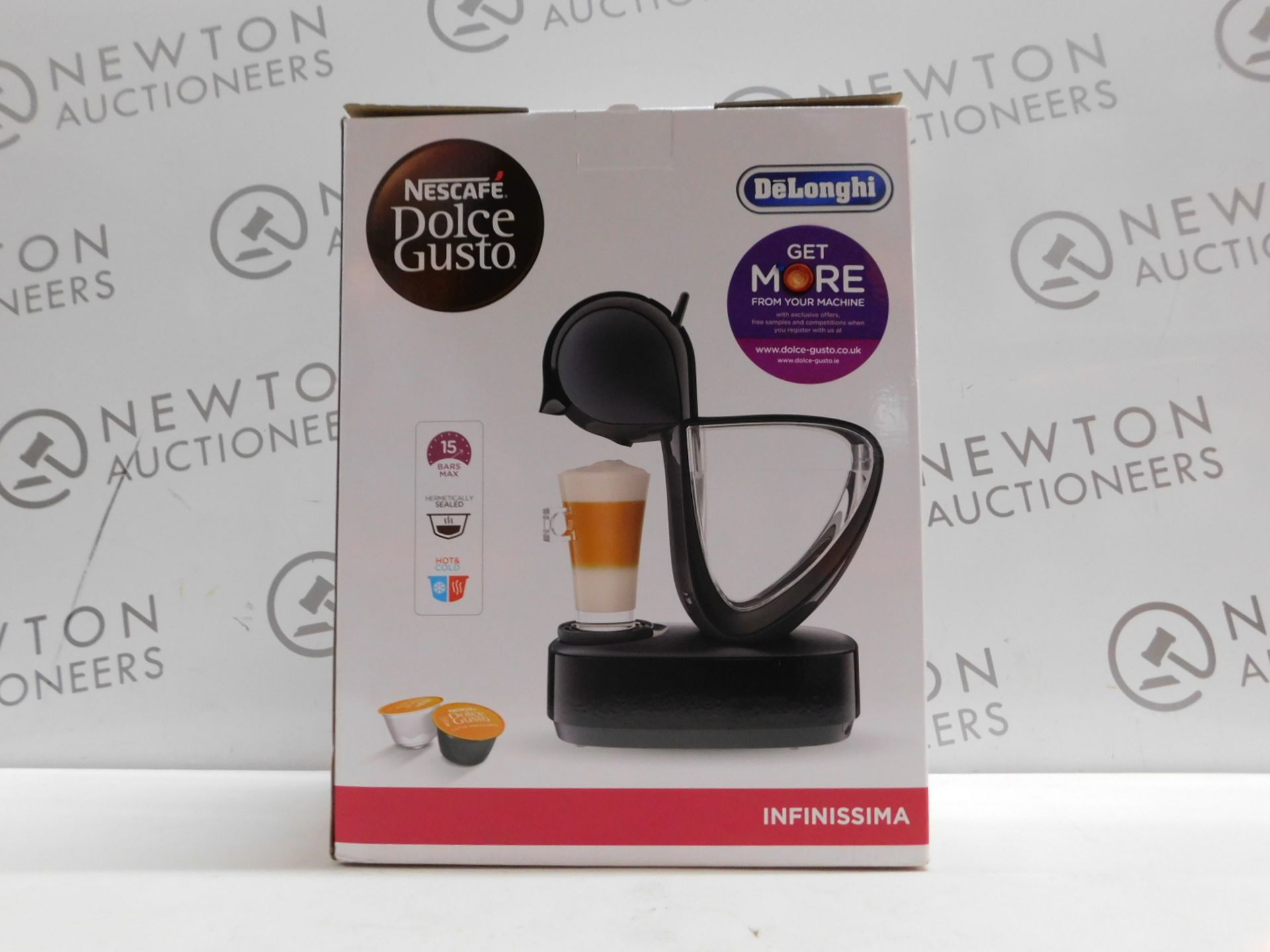 1 BOXED NESCAFE DOLCE GUSTO INFINISSIMA AUTOMATIC COFFEE POD MACHINE BY DELONGHI RRP Â£114.99