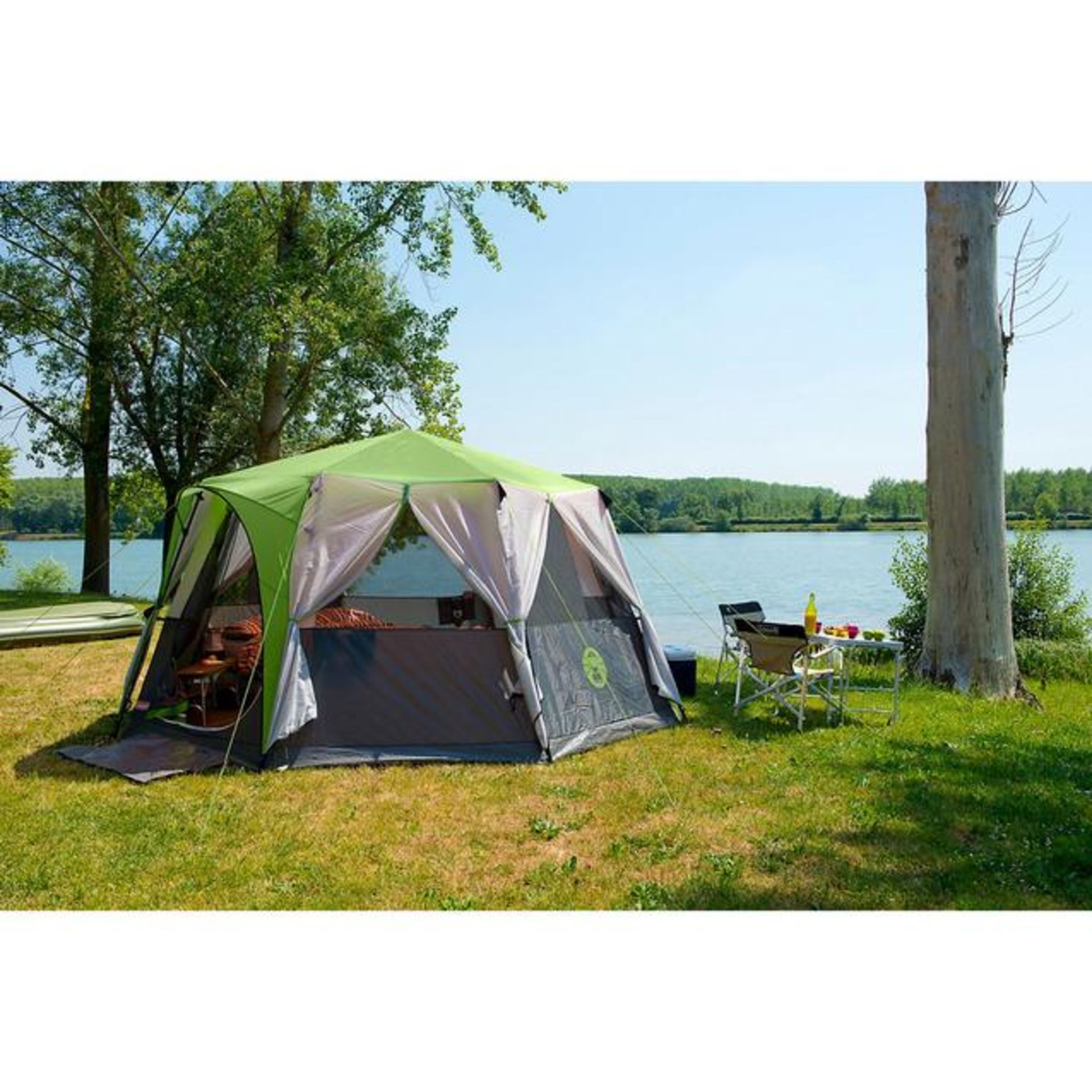 1 COLEMAN CORTES OCTAGON 8 PERSON TENT RRP Â£249.99 (GENERIC IMAGE GUIDE, DISASSEMBLED LOOSE PARTS)